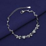 Diamond Cut Personalized Butterfly Bracelet