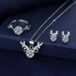 Zircon Deer Style Simple Personality Jewellery Set